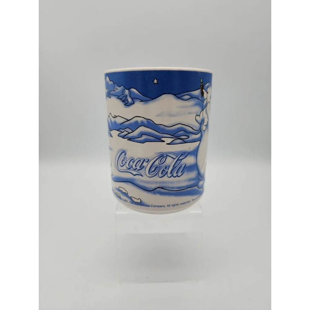 Vintage Coca Cola Polar Bears Gibson Large Coffee Mug 1997